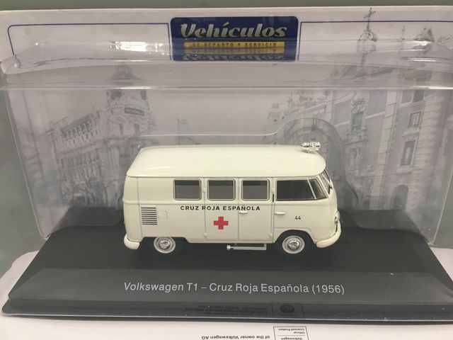★ VOLKSWAGEN T1 1956 CRUZ ROJA AMBULANCIA VEHÍCULOS SERVICIO 1//43 SALVAT IXO