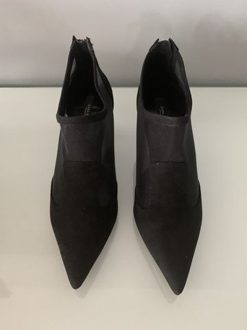 botines negros zara