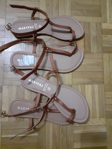 sandalias doradas marypaz