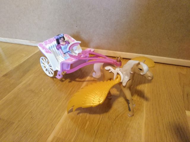 playmobil carruaje con pegaso