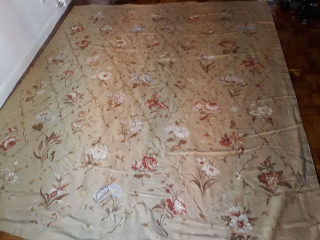 MIL ANUNCIOS.COM AlfombraColcha con flores de lana. MIL ANUNCIOS.COM Colcha, alfombra.