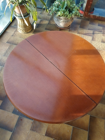 MIL ANUNCIOS.COM - Mesa redonda extensible de madera