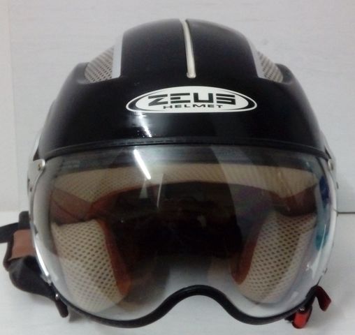 Casco Zeus Para Moto Custom Chopper Tipo Harley Negro Mate Casco Zeus Para Moto Custom Chopper Tipo Harley Negro Mate