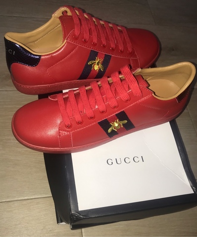 Milanuncios - zapatillas gucci rojas talla 41