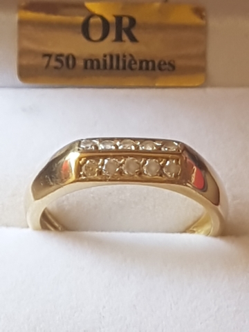 Ambiente Tratar vendaje Milanuncios - anillo de oro 18kt y circonita