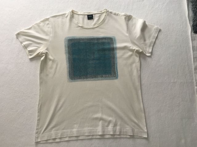 camisa blanca hugo boss hombre