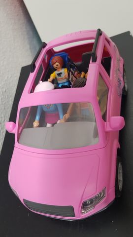 playmobil coche rosa