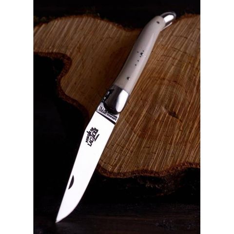 Mikarta Negra Virola 9 cm Mango Navaja LAGUIOLE.Mikarta Negra.Hoja Alu 10652
