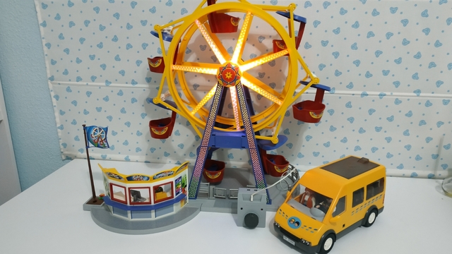 noria con luces playmobil