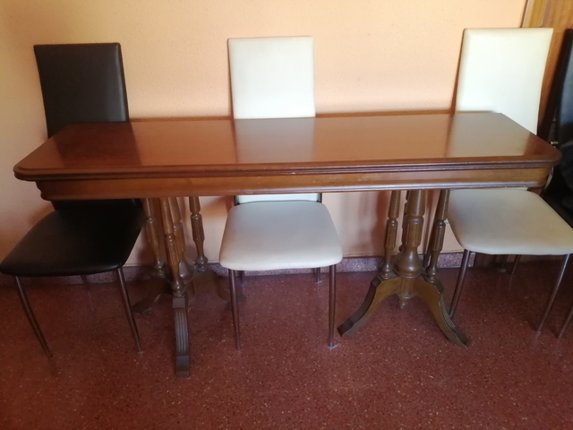 mesa sillas zaragoza madera blanco wengue mesa sillas zaragoza madera blanco wengue