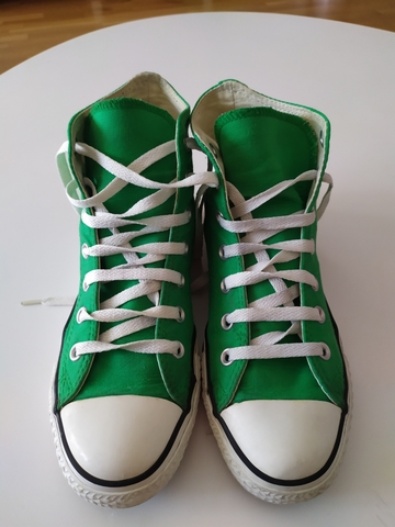 converse verde fluorescente