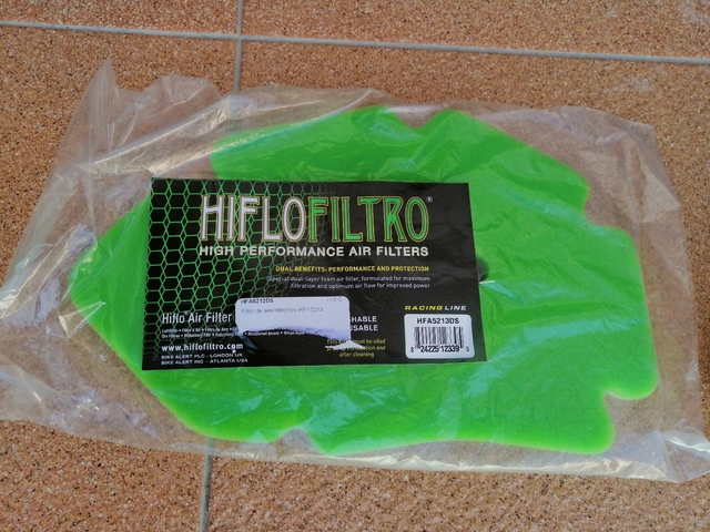 Filtro de aire Hiflo hfa5201ds Gilera Runner 125 vx St 4t Soul modelos año 2012-2017