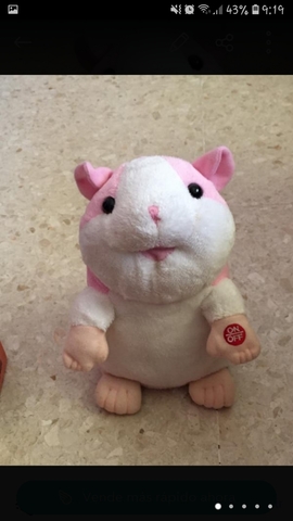 peluche hamster hablador