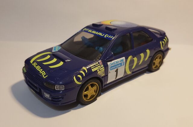 subaru impreza scalextric