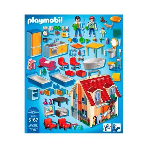 casa muñecas maletin playmobil