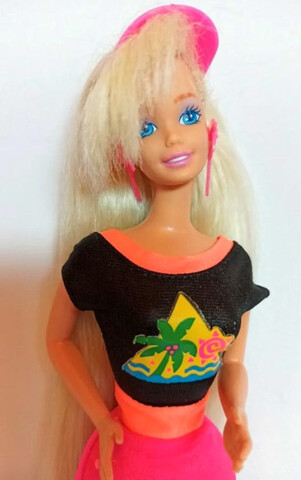 barbie glitter hair
