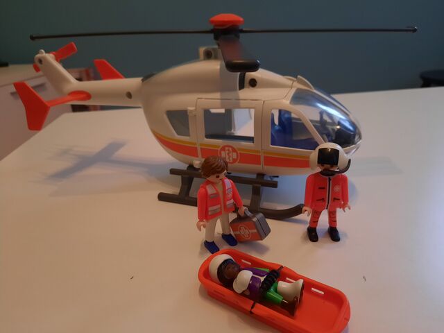 helicoptero rescate playmobil