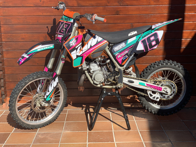 Tubo Del Acelerador Apico Azul De Aluminio Con Rodamiento Para KTM SX 125 2018