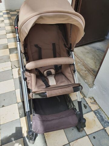 MILANUNCIOS | Carro prenatal rosa y marron. Coches de bebe Cochecito PRENATAL rosa–marrón completo en Barcelona