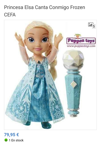 muñeca frozen canta conmigo