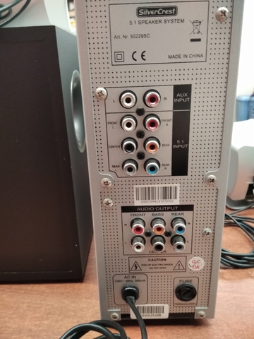 silvercrest 5.1 speaker system