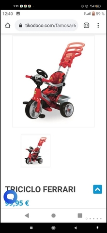 triciclo ferrari bebe