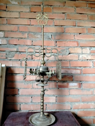 lampara candelabro de aceite