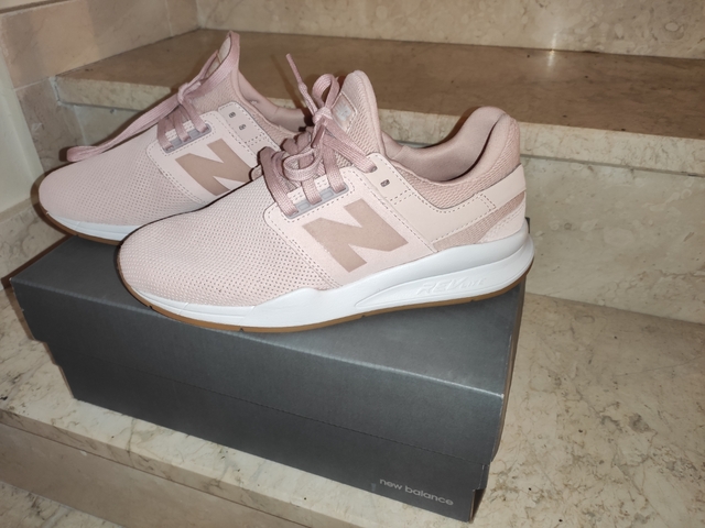 new balance rosa clarito