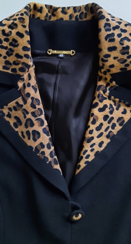 Milanuncios - Americana negra leopardo