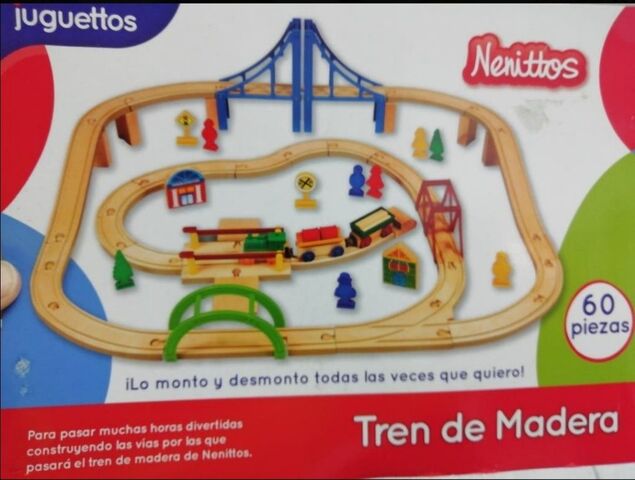 tren de madera juguettos