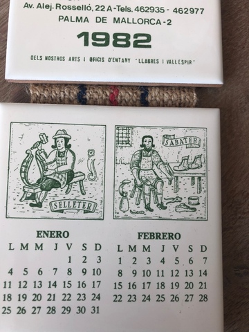 Mil Anuncios Com Calendario Ceramica De 1982 calendario enero 1982