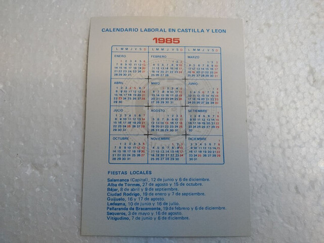 Mil Anuncios Com Calendarios Ano 1985 Y 1997 calendario laboral año 1997