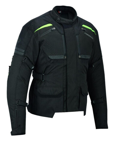 FREEDAY CHAQUETA MOTO INVIERNO C-150 S, NEGRA//ROJA