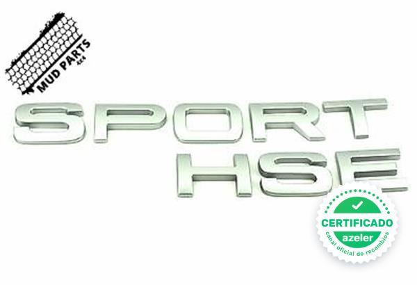 plantilla emblema de letras plateadas RNR Letras de Land Rover