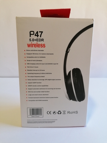 auriculares bluetooth rohs 4895