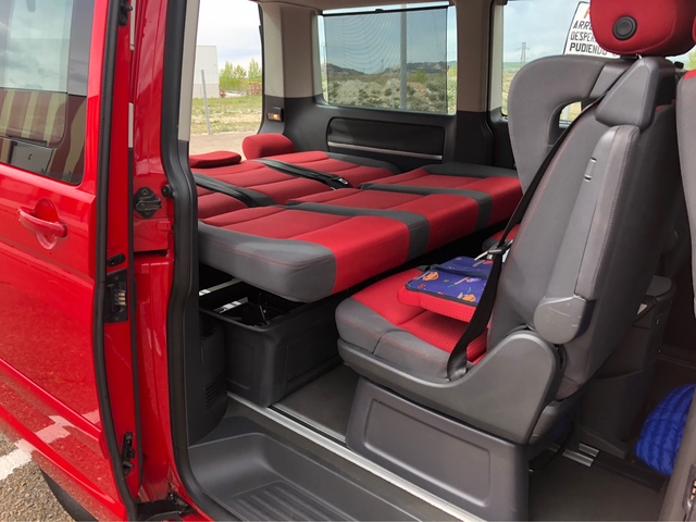Manufactura auto referencias asiento imitación cuero negro 7-asientos adecuado para VW t5 Multivan