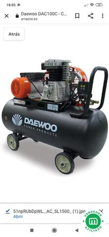 Compresor Daewoo a Correa T-V 220W 100 litros — Bristol