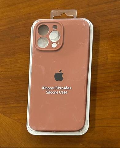 Funda silicona con cuerda iPhone 13 Pro Max (naranja) 