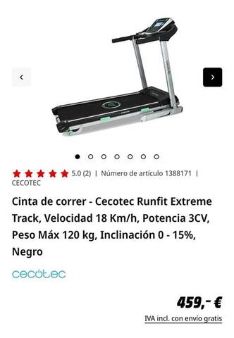 Milanuncios Cinta de correr Cecotec