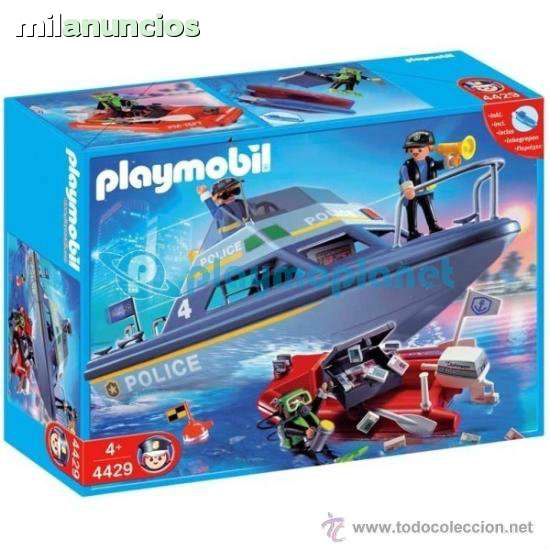 lancha de policia playmobil