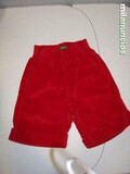 PANTALON CORTO, PANA ROJA MARCA BENETTON