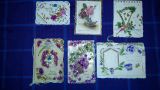 POSTALES REPUJADAS DE FLORES