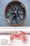 Acerbis plástico Kit naranja honda xr50 Cross Motocross Enduro todoterreno trial kk3