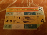 ENTRADA COPA MUNDIAL -FIFA- ESPAÑA 82