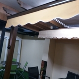 Pergola aluminio imitacion madera