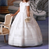 VESTIDO COMUNIóN SEDA SATéN