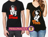 camisas de dragon ball para parejas