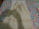 FALDON CEREMONIA Y TOQUILLA CREMA-0 A 6