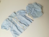 CONJUNTO BEBé CAMISA BRAGUITA CELESTE