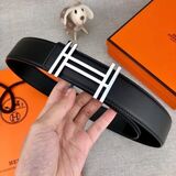 CINTURON HERMES COLOR NEGRO H DOBLE PARA